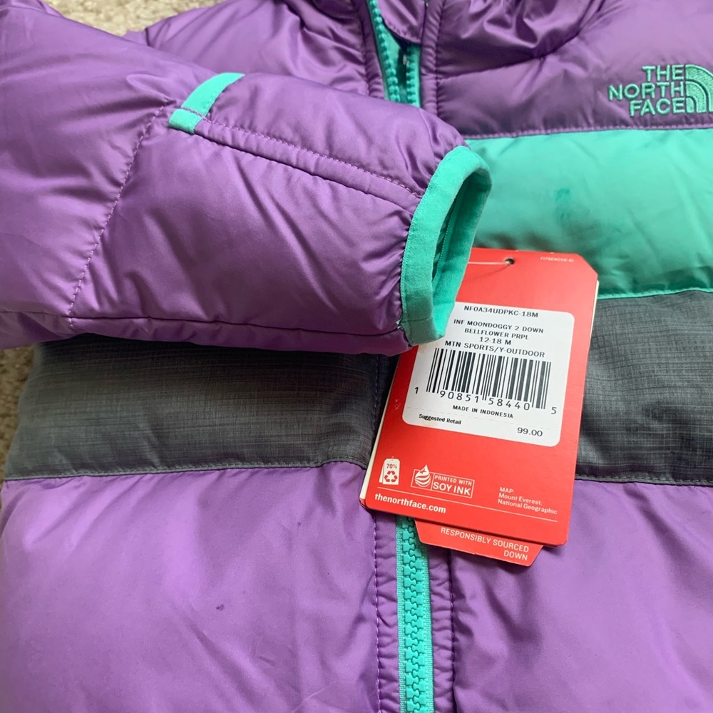 The North Face infant girls winter coat.
